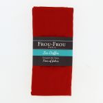 Coupon Tissu Viscose 142X70cm  - Rouge Vif - 100% Viscose