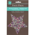 Etoile Thermocollante Frou-Frou 11x11cm Fleuri Violet clair