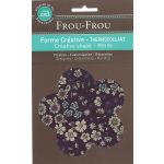 Fleur Thermocollante Frou-Frou 10x10cm Fleuri Violet foncé