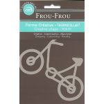 Bicyclette Thermocollante Uni Frou-Frou 14x8cm Beige clair