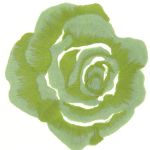 THERMOCOLLANT 7.5x7cm Rose Jaune Collection Florale 