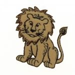 THERMOCOLLANT Lion 5x4cm Collection Zoo