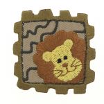 THERMOCOLLANT Lion 4x4cm Collection Safari