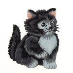 THERMOCOLLANT Chat 6x5cm Collection Zoo