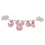 THERMOCOLLANT Layette Rose 8x2cm Collection Doudous 