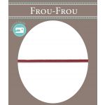 Frou-Frou Cordon Queue de souris 2mm Uni Rouge vif 4001-0-50 image