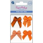 SACHET DE 10 NOEUDS ASSORTIS RECREATYS 3x3cm Orange