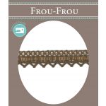 Dentelle entrelacée Gros Grain- Coton Frou-Frou 10mm Entrelacée Brun 4024-15-29 image