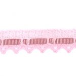 Dentelle entrelacée Gros Grain- Coton Frou-Frou 10mm Entrelacée Rose clair 4024-15-45 petite image