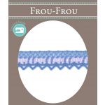 Dentelle entrelacée Gros Grain- Coton Frou-Frou 10mm Entrelacée Violette 4024-15-60 image