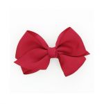 Nœud Barrette Uni Bordeaux glamour 4026-0-6 petite image