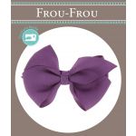 Nœud Barrette Uni Violet foncé 4026-0-7 image