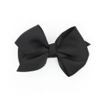 Nœud Barrette Uni Noir 4026-0-9 petite image