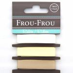 ASSORTIMENT 3 RUBANS SATIN UNI 10MM - Blanc / Ecru / Beige