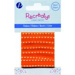 Récréatys - Ruban Surpiqué Uni 10mmx1m Orange