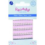 Récréatys - Ruban Surpiqué Uni 10mmx1m Rose