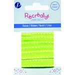 Récréatys - Ruban Surpiqué Uni 10mmx1m Vert pistache