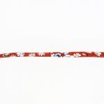 Frou-Frou Cordon Spaghetti Tissu Fleuri 7mm Orange foncé - PRIX AU METRE