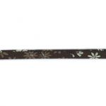 Frou-Frou Cordon Spaghetti Tissu Fleuri 7mm chocolat 4051-9-10 petite image