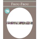 Frou-Frou Cordon Spaghetti Tissu Fleuri 7mm Violet clair 4051-9-11 image