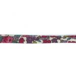 Frou-Frou Cordon Spaghetti Tissu Fleuri 7mm Bordeaux glamour 4051-9-13 petite image