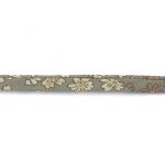 Frou-Frou Cordon Spaghetti Tissu Fleuri 7mm Gris 4051-9-2 petite image