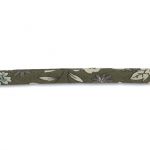 Frou-Frou Cordon Spaghetti Tissu Fleuri 7mm Kaki 4051-9-3 petite image