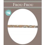Frou-Frou Cordon Spaghetti Tissu Fleuri 7mm Saumon 4051-9-4 image
