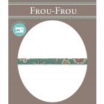 Frou-Frou Cordon Spaghetti Tissu Fleuri 7mm Vert Eucalyptus 4051-9-5 image