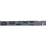 Frou-Frou Cordon Spaghetti Tissu Fleuri 7mm Myrtille 4051-9-6 petite image