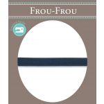 Frou-Frou Cordon Spaghetti Satin 7mm Soyeux Bleu foncé 4072-7-4 image
