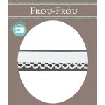 Biais Festonné Coton Uni 12mm Frou-Frou Blanc 4077-12-2 image