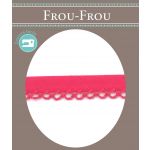 Biais Festonné Coton Uni 12mm Frou-Frou Fushia 4077-12-35 image