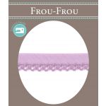 Biais Festonné Coton Uni 12mm Frou-Frou Parme 4077-12-368 image