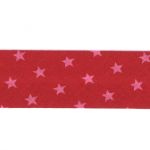 Biais Frou-Frou 20mmtissu Etoiles Rouge 4090-20-108 petite image