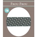 Biais Frou-Frou 20mmtissu Pois Gris foncé 4090-20-202 image