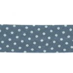 Biais Frou-Frou 20mmtissu Pois Bleu Gris 4090-20-203 petite image