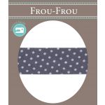 Biais Frou-Frou 20mm tissu Pois Myrtille - PRIX AU METRE