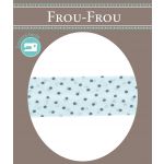 Biais Frou-Frou 20mm tissu Pois Bleu layette - PRIX AU METRE