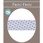 Biais Frou-Frou 20mm tissu Pois Lilas - PRIX AU METRE