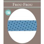 Biais Frou-Frou 20mm tissu Pois Bleu - PRIX AU METRE