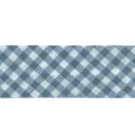 Biais Frou-Frou 20mmtissu Vichy Bleu Gris 4090-20-503 petite image