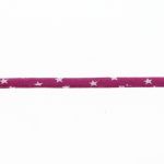 Frou-Frou Cordon Spaghetti 7mm tissu Etoiles Rose Camélia 4091-7-107 petite image