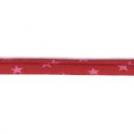 Frou-Frou Cordon Spaghetti 7mm tissu Etoiles Rouge 4091-7-108 petite image