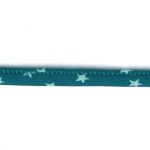 Frou-Frou Cordon Spaghetti 7mm tissu Etoiles Turquoise foncé 4091-7-111 petite image