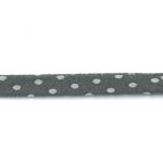 Frou-Frou Cordon Spaghetti 7mm tissu Pois Gris foncé 4091-7-202 petite image