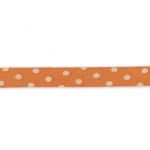 Frou-Frou Cordon Spaghetti 7mm tissu Pois Orange 4091-7-209 petite image