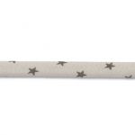 Frou-Frou Cordon Spaghetti 7mm tissu Etoiles Beige clair 4091-7-301 petite image