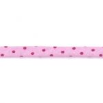 Frou-Frou Cordon Spaghetti 7mm tissu Pois Rose 4091-7-405 petite image