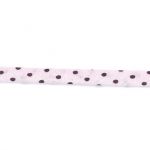 Frou-Frou Cordon Spaghetti 7mm tissu Pois Rose clair 4091-7-406 petite image